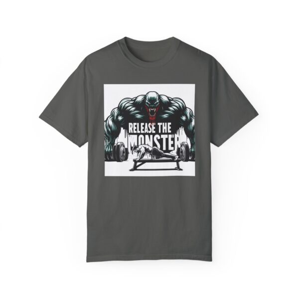 Release the Monster Inside Unisex Garment-Dyed T-Shirt - Motivational Fitness Tee - Image 9