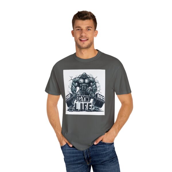 Gym Life Unisex Garment-Dyed T-Shirt - Motivational Fitness Tee - Image 12