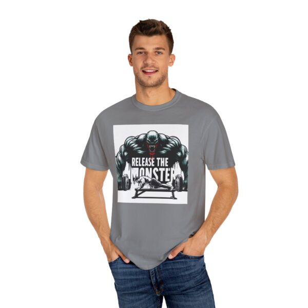 Release the Monster Inside Unisex Garment-Dyed T-Shirt - Motivational Fitness Tee - Image 16