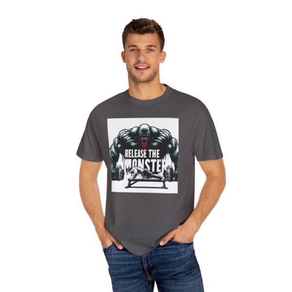 Release the Monster Inside Unisex Garment-Dyed T-Shirt - Motivational Fitness Tee - Image 20