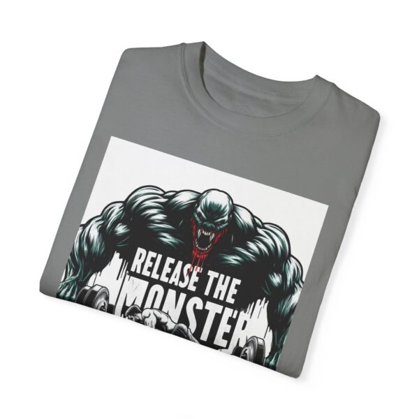 Release the Monster Inside Unisex Garment-Dyed T-Shirt - Motivational Fitness Tee - Image 15