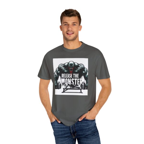 Release the Monster Inside Unisex Garment-Dyed T-Shirt - Motivational Fitness Tee - Image 12