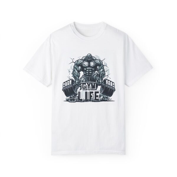 Gym Life Unisex Garment-Dyed T-Shirt - Motivational Fitness Tee