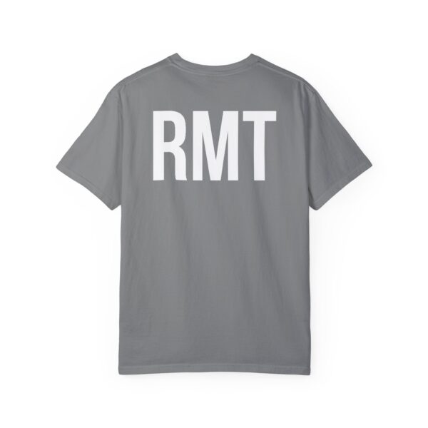 CUSTOM RMT HAMILTON (in white lettering) Unisex Garment-Dyed Massage Tee - Image 10