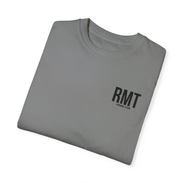 CUSTOM RMT HAMILTON (in black lettering) Unisex Garment-Dyed  Massage Tee - Image 7