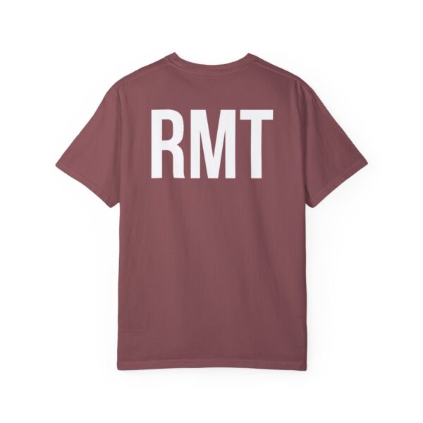 CUSTOM RMT HAMILTON (in white lettering) Unisex Garment-Dyed Massage Tee - Image 18