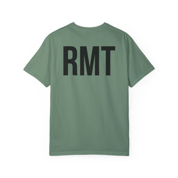 Customised RMT HAMILTON Shirt (in black lettering) Unisex Garment-Dyed  Massage Tee - Image 14