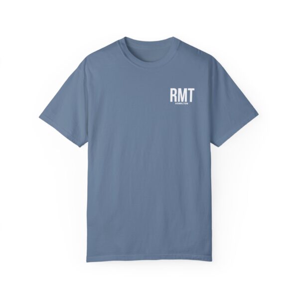 Customised RMT HAMILTON Shirt (in white lettering) Unisex Garment-Dyed Massage Tee - Image 25