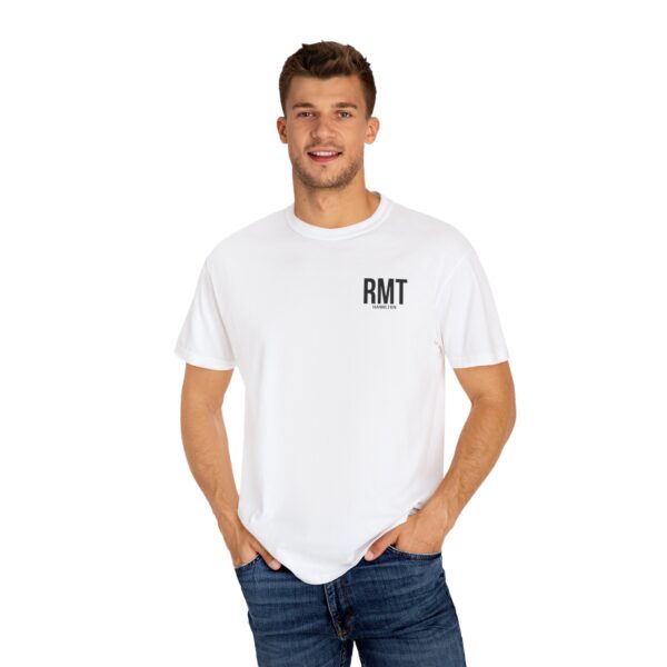 CUSTOM RMT HAMILTON (in black lettering) Unisex Garment-Dyed  Massage Tee - Image 4