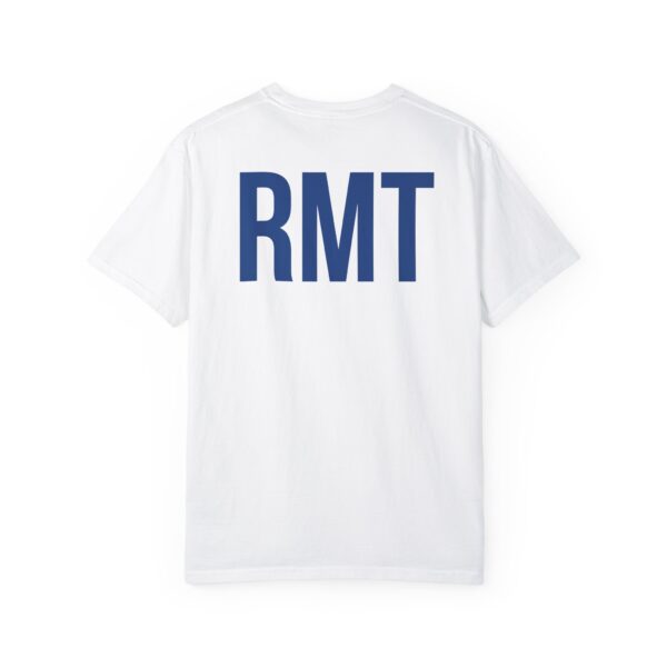 Customised RMT HAMILTON Shirt (in blue lettering) Unisex Garment-Dyed - Image 3