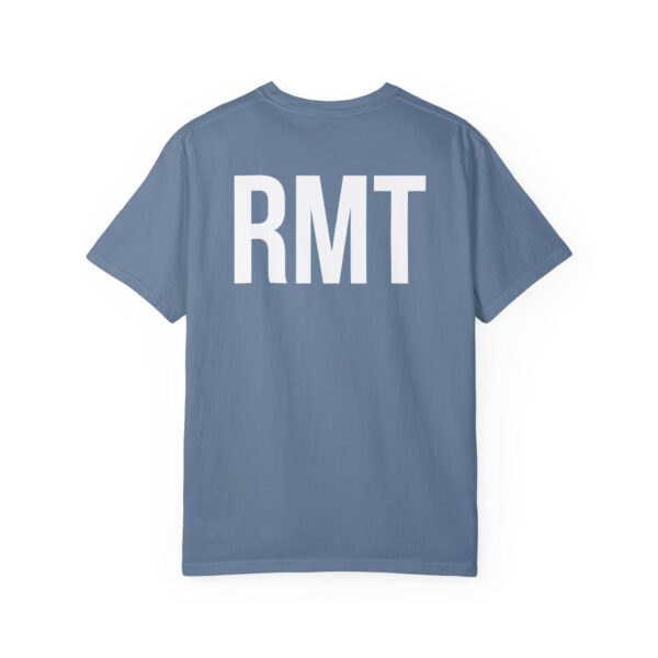 Customised RMT HAMILTON Shirt (in white lettering) Unisex Garment-Dyed Massage Tee - Image 26