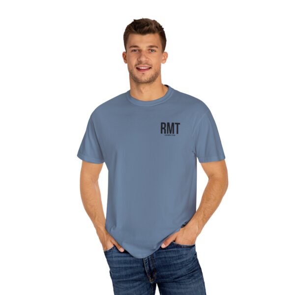 Customised RMT HAMILTON Shirt (in black lettering) Unisex Garment-Dyed  Massage Tee - Image 20
