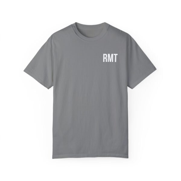 A non-customized RMT shirt (in white lettering) Unisex Garment-Dyed - Image 9