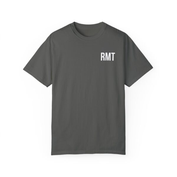 A non-customized RMT shirt (in white lettering) Unisex Garment-Dyed - Image 5