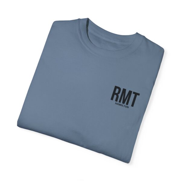 CUSTOM RMT HAMILTON (in black lettering) Unisex Garment-Dyed  Massage Tee - Image 19