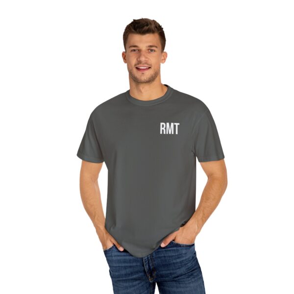 A non-customized RMT shirt (in white lettering) Unisex Garment-Dyed - Image 8