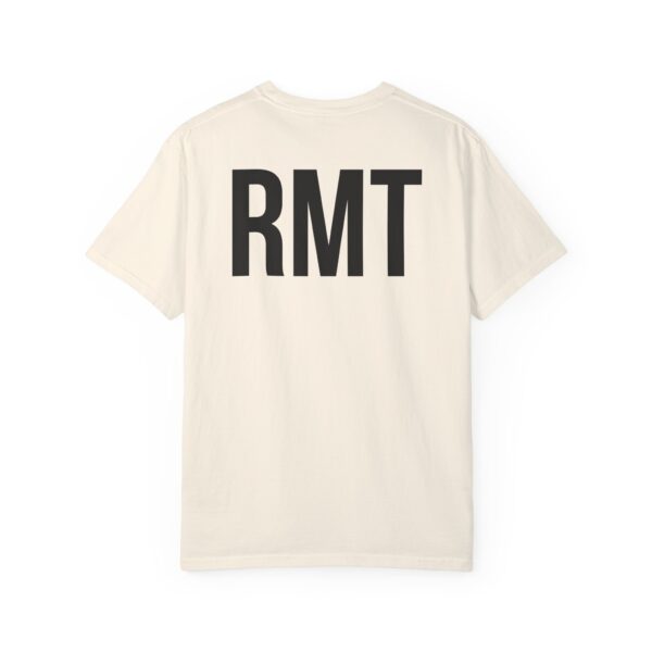 Customised RMT HAMILTON Shirt (in black lettering) Unisex Garment-Dyed  Massage Tee - Image 10