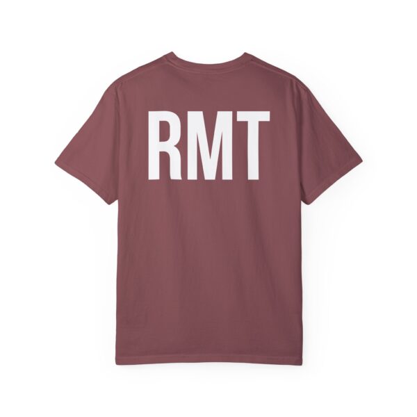 Customised RMT HAMILTON Shirt (in white lettering) Unisex Garment-Dyed Massage Tee - Image 18